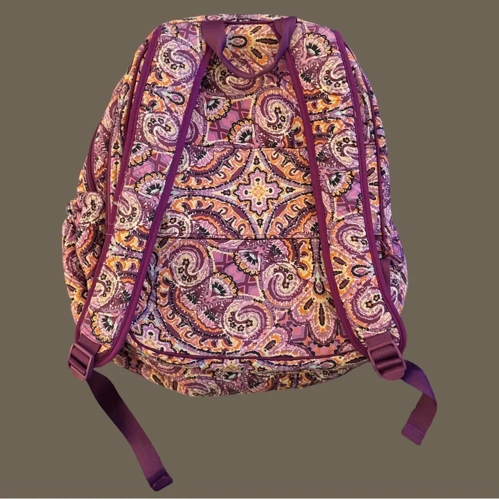 VERA BRADLEY Garden Floral Purple Backpack